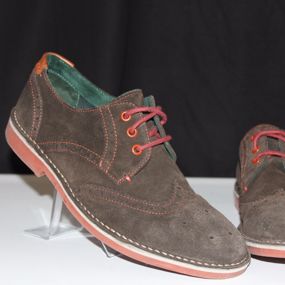 TED BAKER Jambro Brown Suede Oxford Loafers