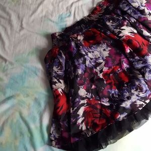 Candie's Floral Skirt