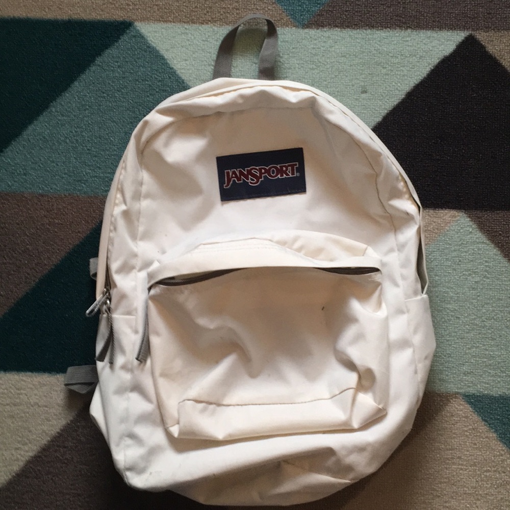 White jansport backpack