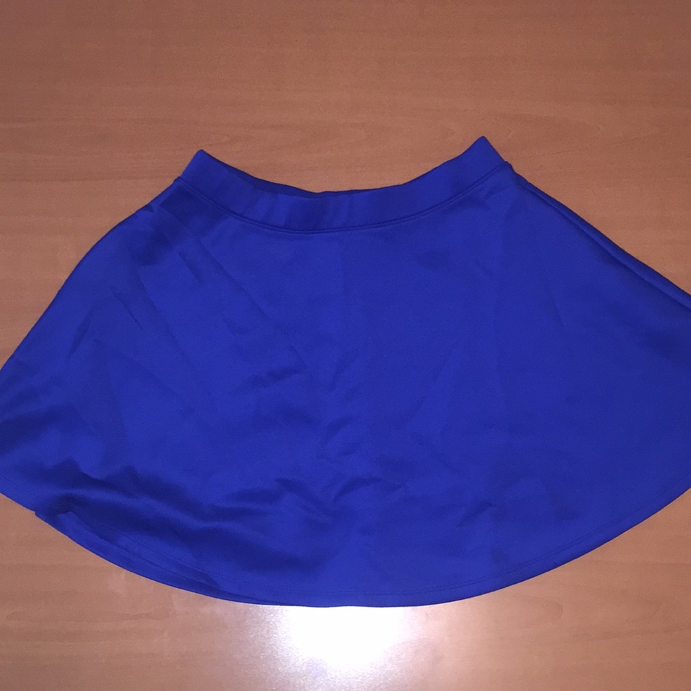 Royal Blue Forever 21 Skater Skirt