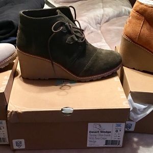 Olive Green Desert Wedges