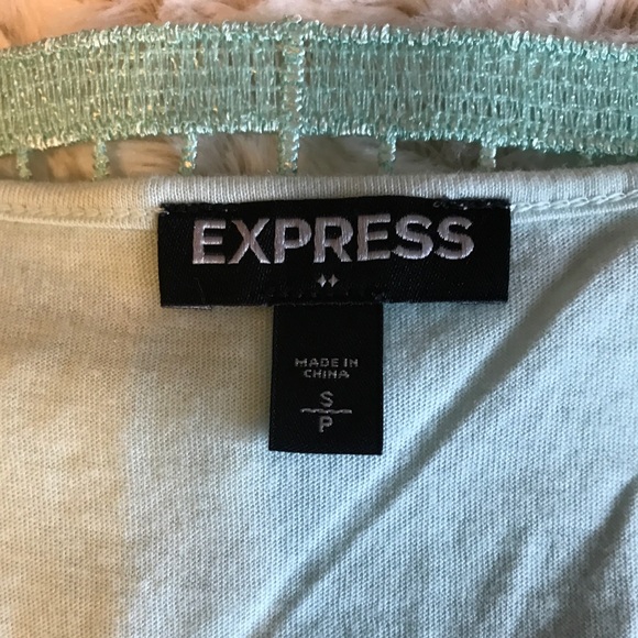 Express mint green top size small - Picture 3 of 3