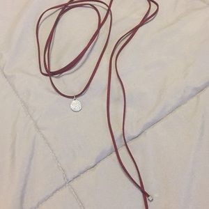Suede Charm Choker