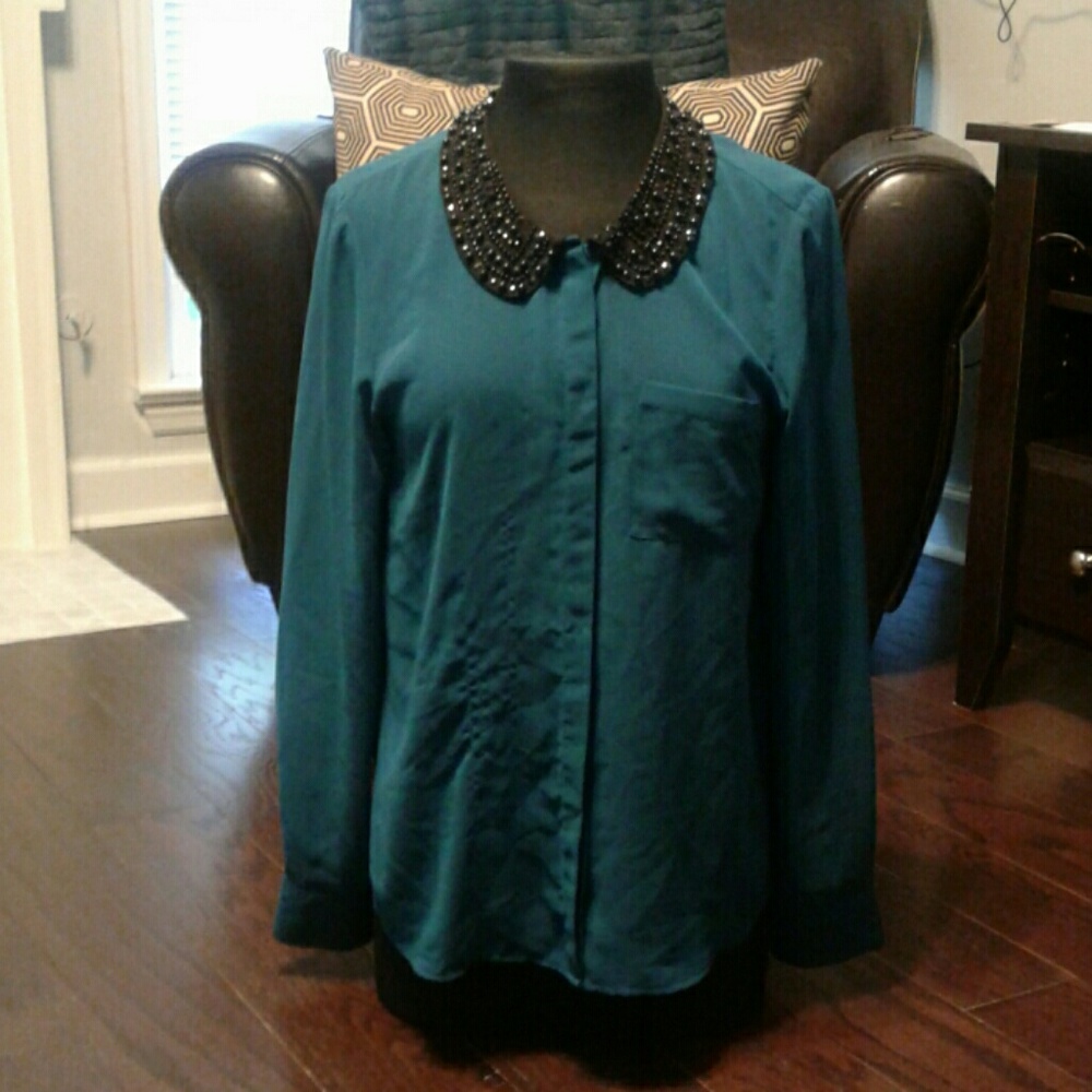 Cute Kensie Sheer Blouse