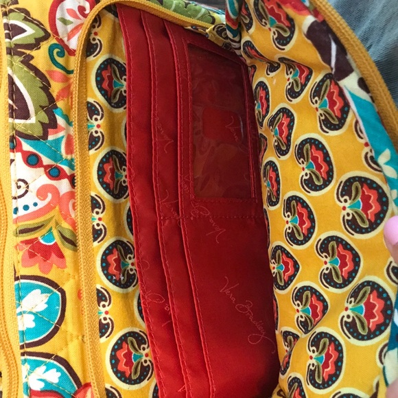 Vera Bradley Yellow Crossbody Purse - Picture 2 of 4