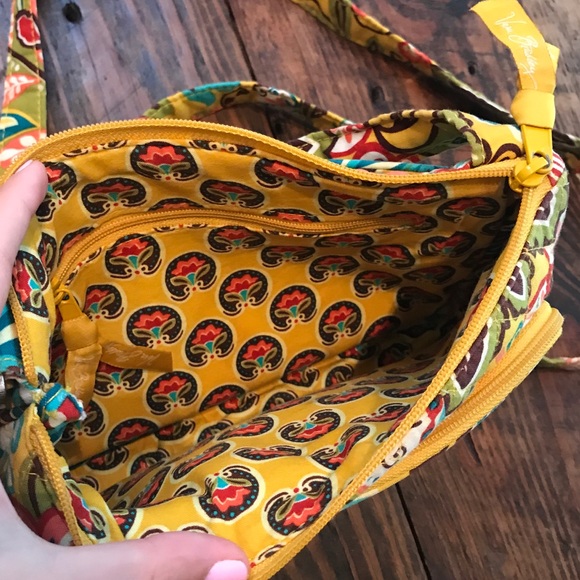 Vera Bradley Yellow Crossbody Purse - Picture 3 of 4
