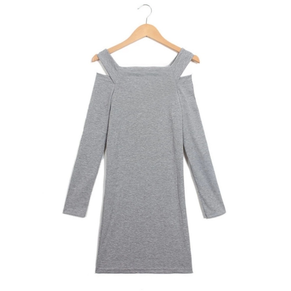 Gray Sweater Dress - Picture 4 of 7