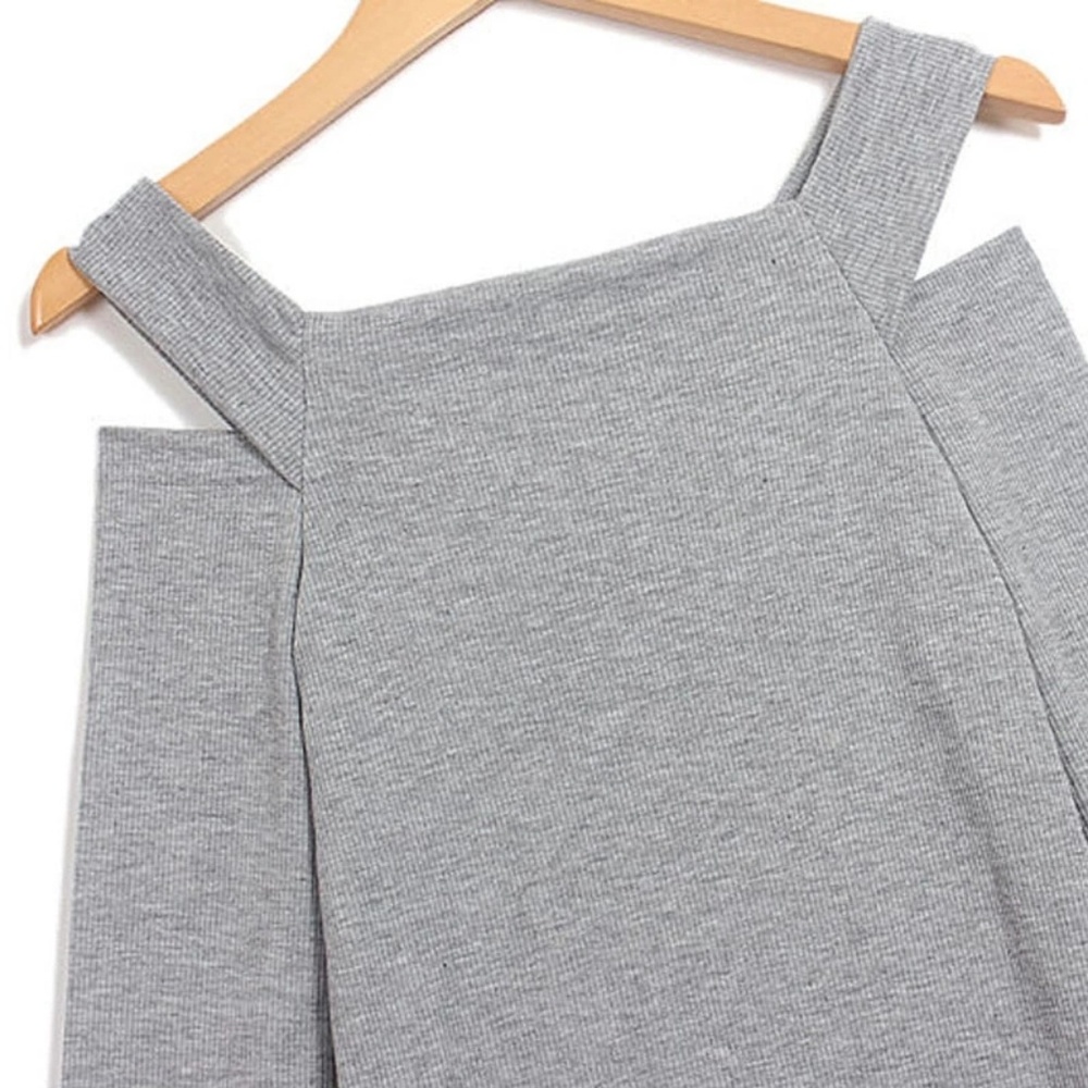 Gray Sweater Dress - Picture 6 of 7