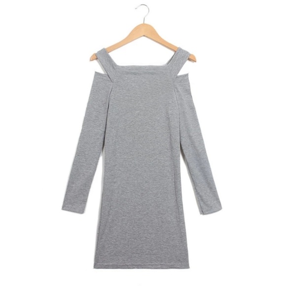 Gray Sweater Dress - Picture 4 of 7