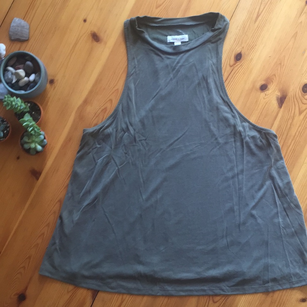 Women's Silence + Noise UO green tank
