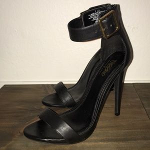 Black Strapy Heels
