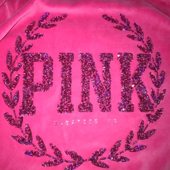 Victoria's Secret PINK Size M Velour Jacket - Picture 1 of 4