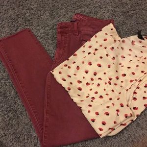 American eagle jegging crop