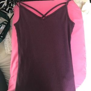 Strappy Dark Purple Hollister tank