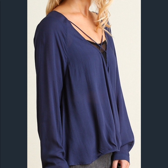 Royal Blue Blouse - Picture 4 of 7