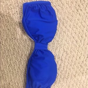 Victoria secret PINK bright blue bandeau swim top