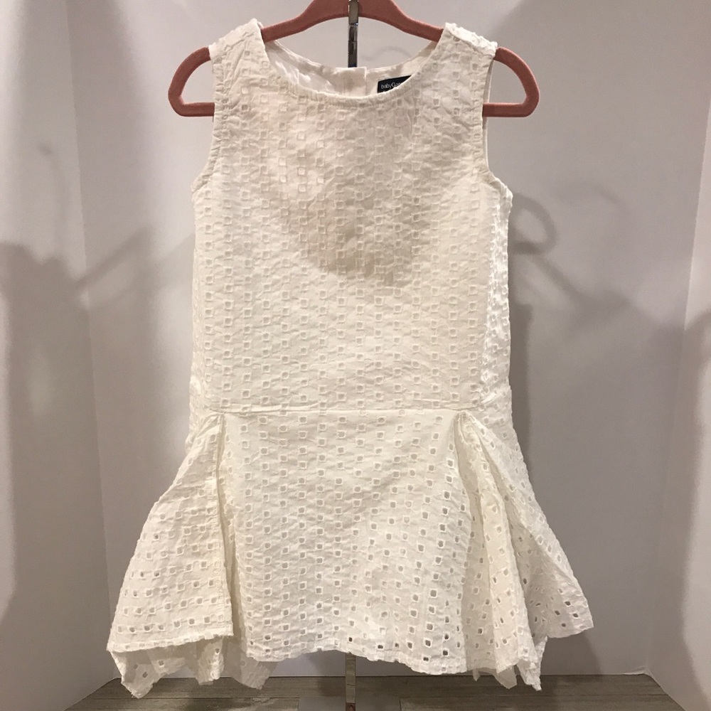 Gap (baby) Eyelet Layer Dress White Sz: 3t / 3yr