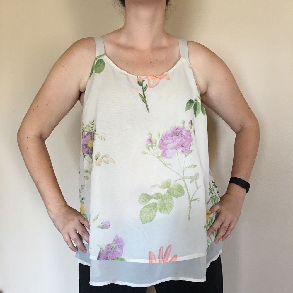 Lane Bryant Floral Tank Top
