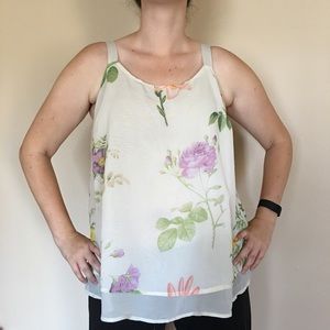Lane Bryant Floral Tank Top