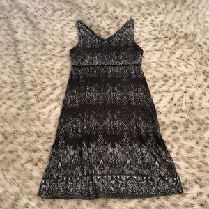 Athleta Black and white Printed Santorini Dress