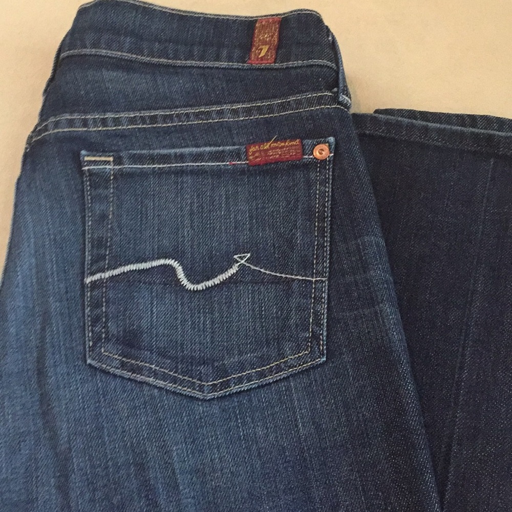 7 For All ManKind low rise straight leg Jeans