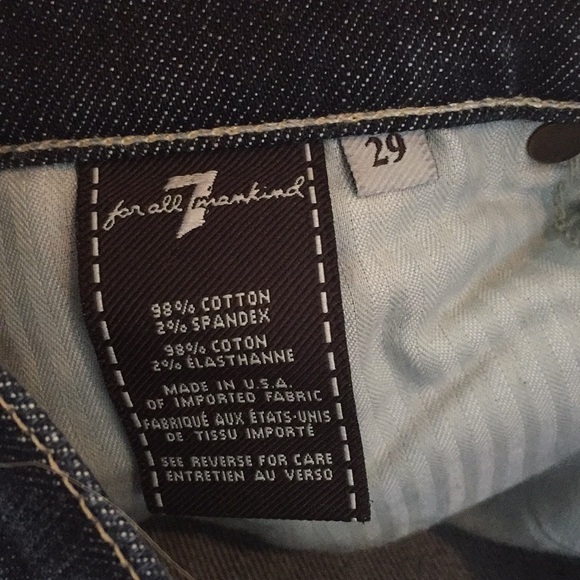 7 For All ManKind low rise straight leg Jeans - Picture 3 of 6