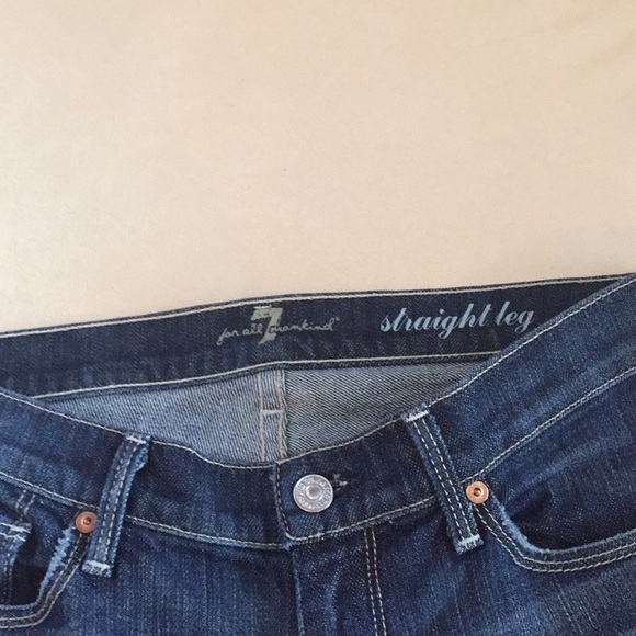 7 For All ManKind low rise straight leg Jeans - Picture 4 of 6