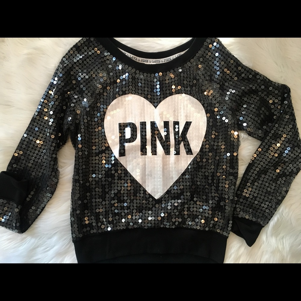 Victoria Secret PINK Bling Crew Sequin