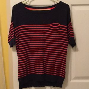 JCP Small blue & orange striped sweater