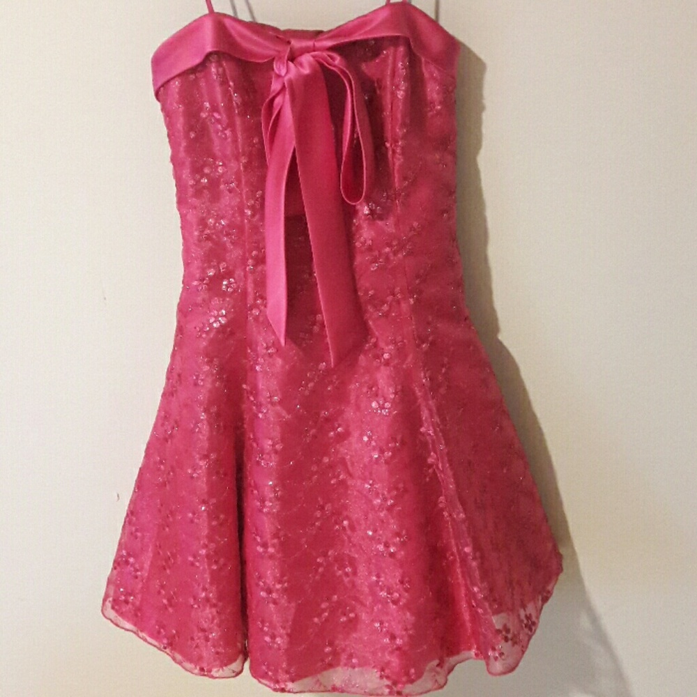 Pink Floral Party Dress