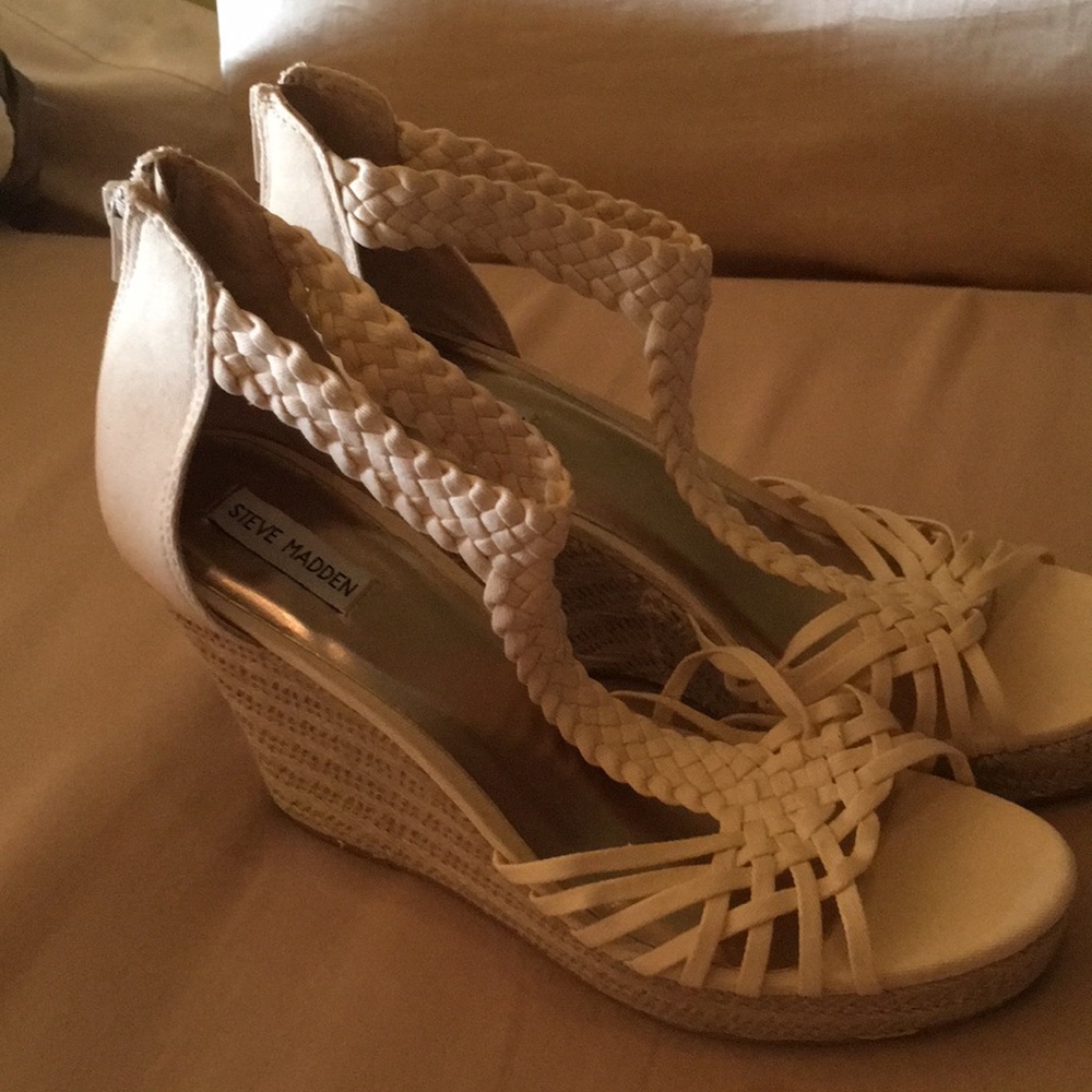 Natural Wedges, Steve Madden (New)