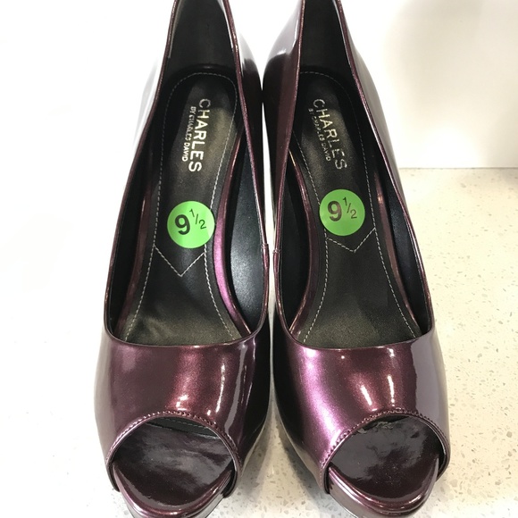 CHARLES DAVID FOX PEEP TOE PUMP - Picture 6 of 6