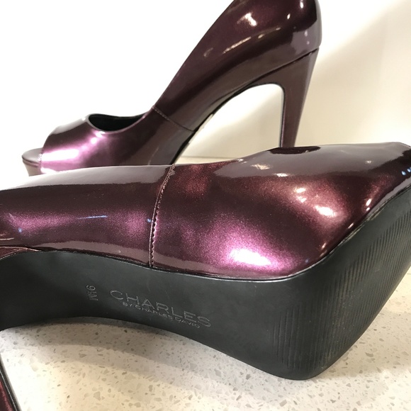 CHARLES DAVID FOX PEEP TOE PUMP - Picture 5 of 6