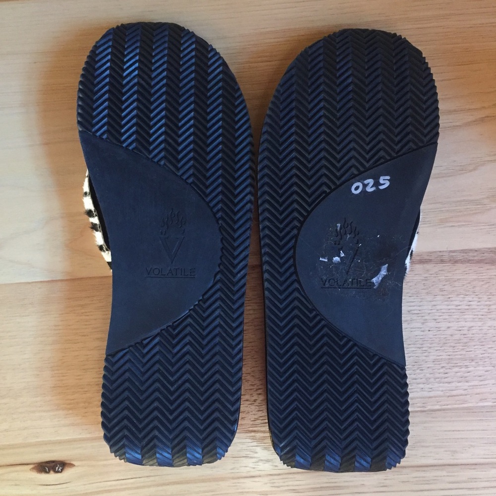 Volatile Zebra Print Sandals - image 2