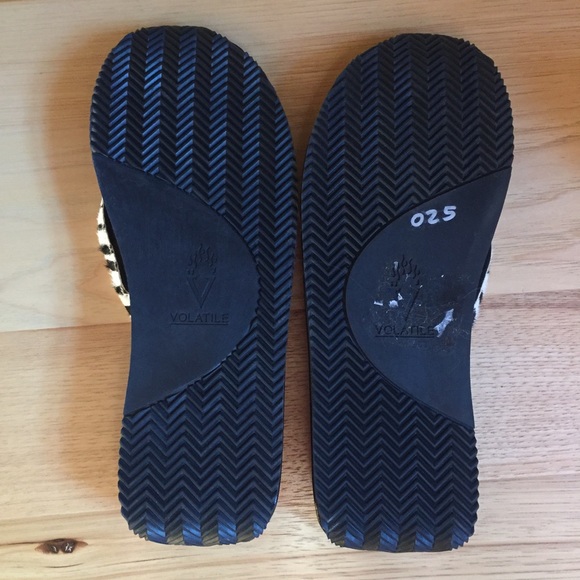 Volatile Zebra Print Sandals - Picture 2 of 4