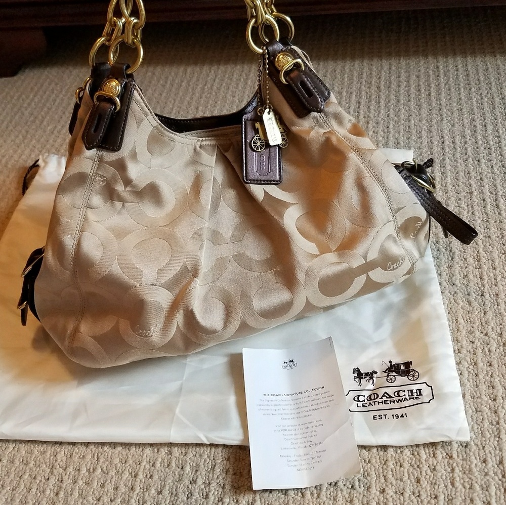 Coach Mia Op Art Sateen 15757 purse