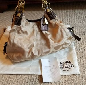 Coach Mia Op Art Sateen 15757 purse