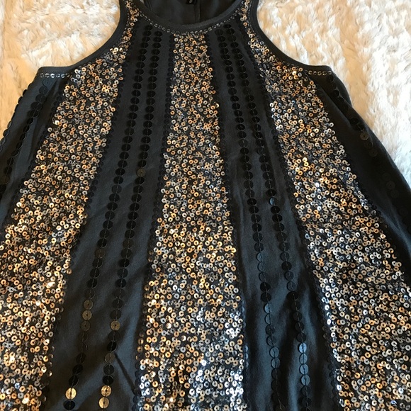 Express sequined racerback tank top - Picture 2 of 4