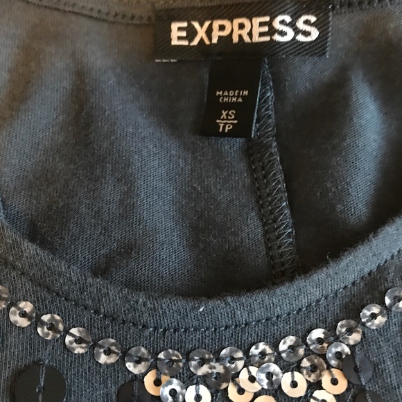 Express sequined racerback tank top - Picture 4 of 4