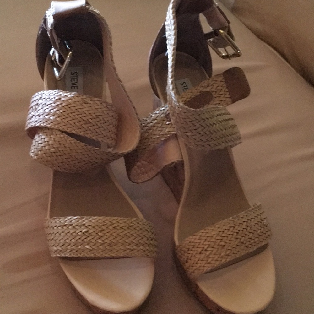 Natural Tan Wedges, Steve Madden