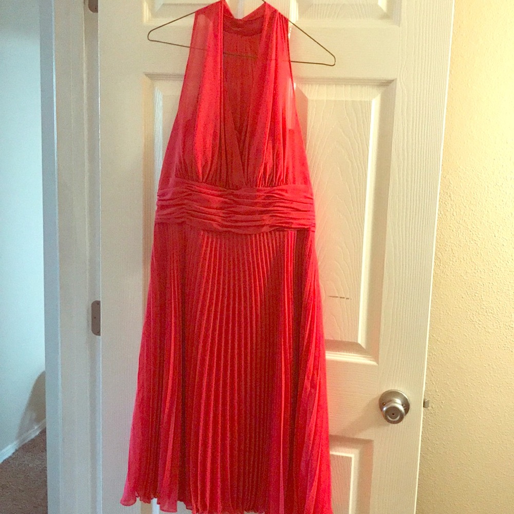 Hot pink formal dress