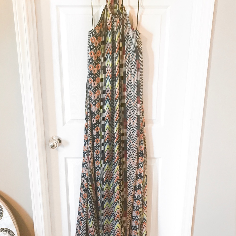 Jessica Simpson halter maxi dress