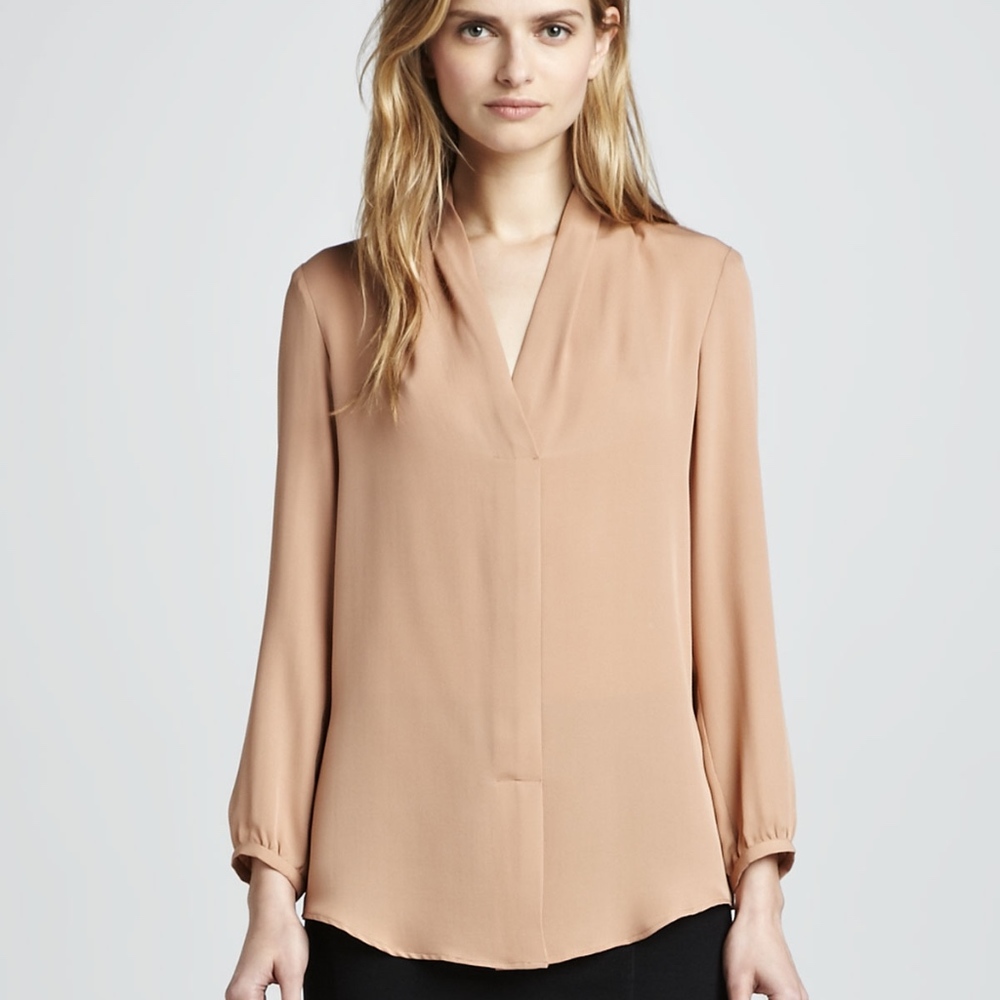Theory 'Helona' Silk Top