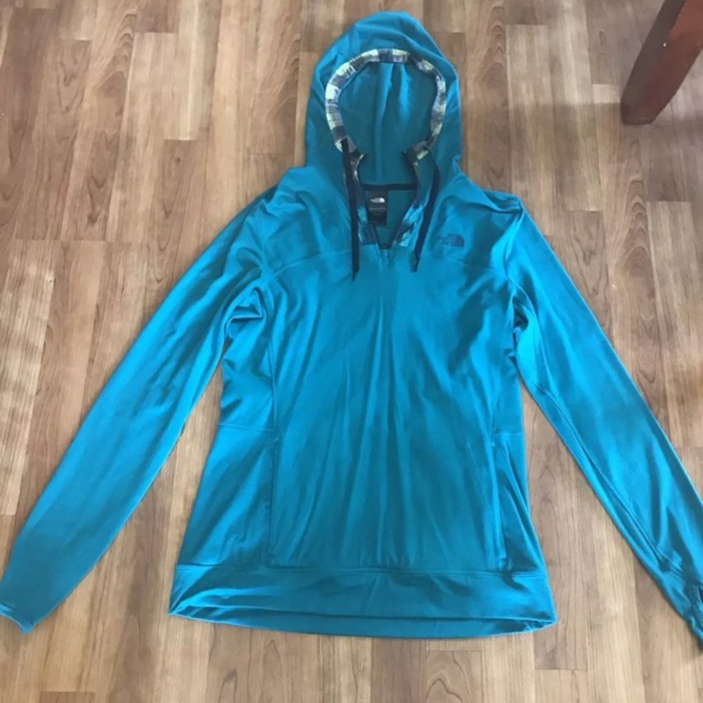 The North Face aqua hoodie