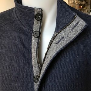 Banana Republic Men's Herringbone zip jacket