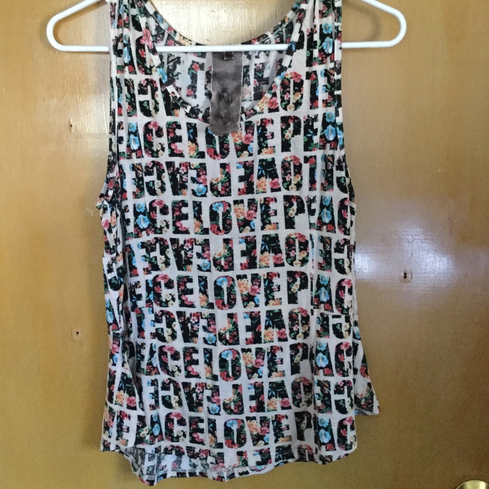Peace and Love muscle tee