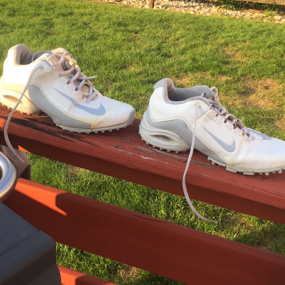 White Nike turf shoes. Worn a couple times.