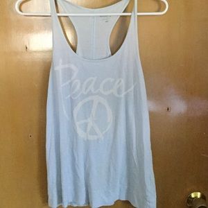 Peace Racerback tee