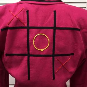 Vintage fuschia 1980s women's blazer