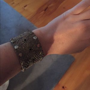 Brown belt like bracelet